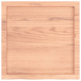Wastafelblad 60x60x(2-4) cm behandeld massief hout lichtbruin 4