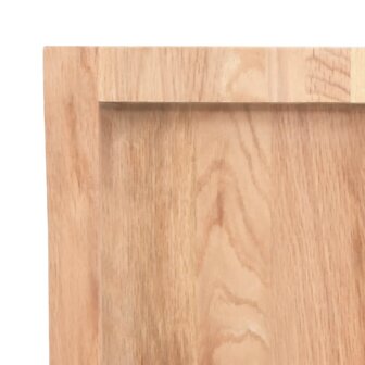 Wastafelblad 60x60x(2-6) cm behandeld massief hout lichtbruin 6