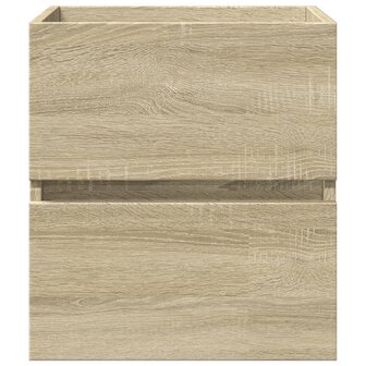 Wastafelkast 41x38,5x45 cm spaanplaat sonoma eikenkleurig 4