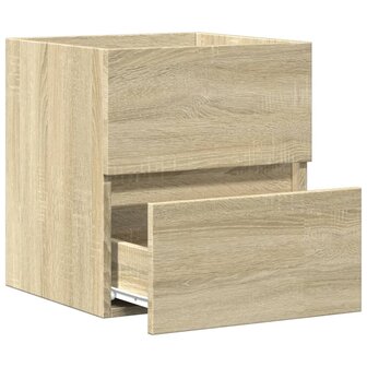 Wastafelkast 41x38,5x45 cm spaanplaat sonoma eikenkleurig 5