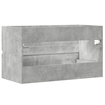 Wastafelkast 90x38,5x45 cm spaanplaat betongrijs 6
