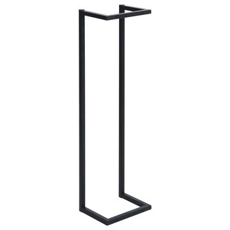 Handdoekenrek 25x20x95 cm ijzer zwart 5