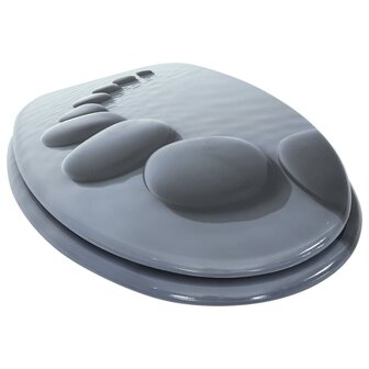 Toiletbril met soft-close deksel stenen MDF 3