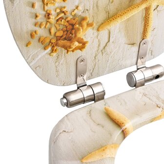 Toiletbril met soft-close deksel zeester MDF 6