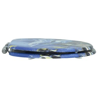 Toiletbril met soft-close deksel dolfijn MDF 6