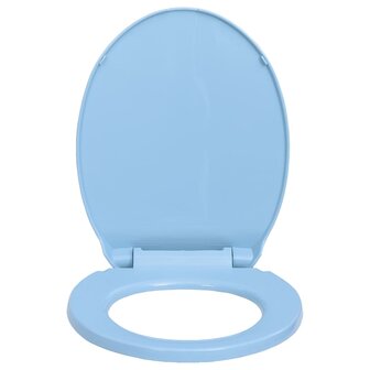 Toiletbril soft-close en quick-release ovaal blauw 4