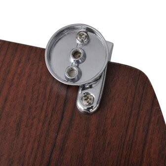 Toiletbrillen met deksels 2 st MDF bruin 7