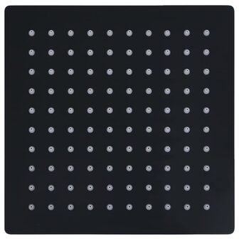 Regendouchekop vierkant 20x20 cm roestvrij staal zwart 2