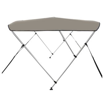 Biminitop 3 bogen 183x196x137 cm grijs 5