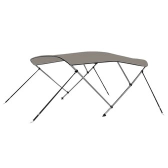 Biminitop 3 bogen 183x196x137 cm grijs 6