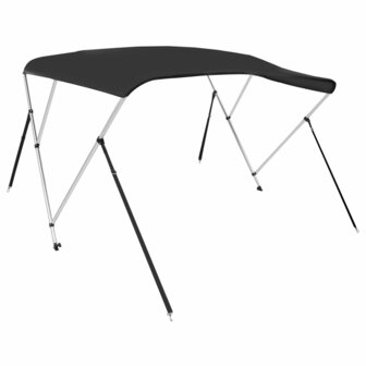 Biminitop 3 bogen 183x140x137 cm zwart 2