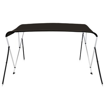 Biminitop 3 bogen 183x140x137 cm zwart 3