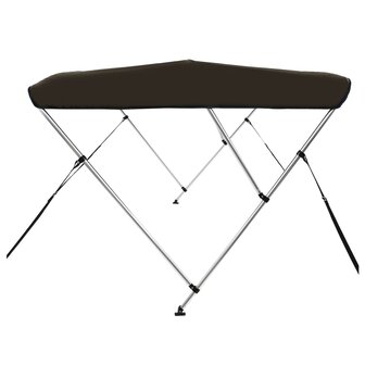 Biminitop 3 bogen 183x140x137 cm zwart 5