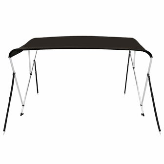 Biminitop 3 bogen 183x196x137 cm zwart 3