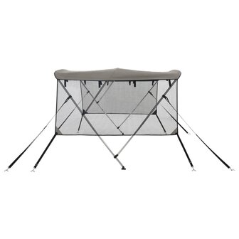 Biminitop 3 bogen met mesh zijwanden 183x(185-198)x137 cm 7