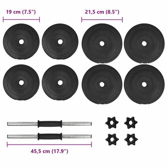Halterset 20 kg 14-delig 7