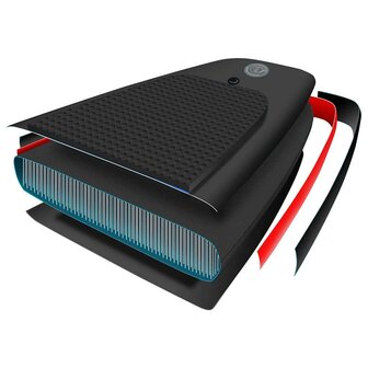 Stand Up Paddleboardset opblaasbaar 360x81x10 cm zwart 9