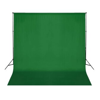 Achtergrond zonder standaard chromakey 300x300 cm katoen groen 2