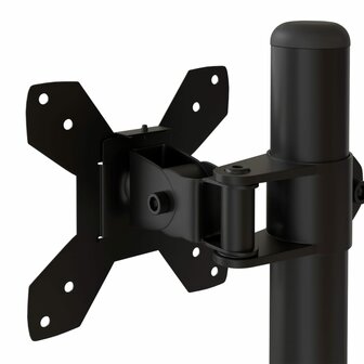 Monitorstandaard dubbel VESA 75/100 mm staal zwart 9