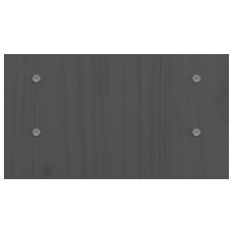 Monitorstandaard 50x27x15 cm massief grenenhout grijs 6