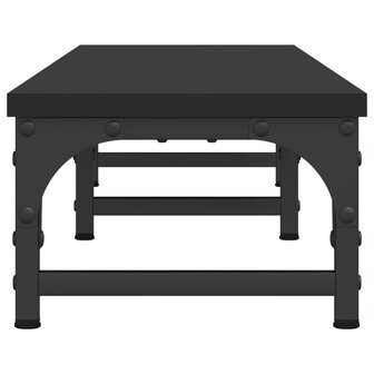 Monitorstandaard 105x23x15,5 cm bewerkt hout zwart 5