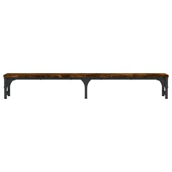 Monitorstandaard 105x23x15,5 cm bewerkt hout gerookt eikenkleur 4