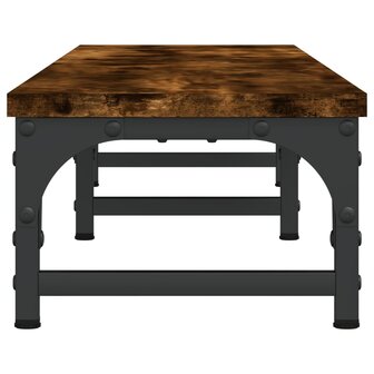 Monitorstandaard 105x23x15,5 cm bewerkt hout gerookt eikenkleur 5