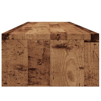 Monitorstandaard 100x24x13 cm bewerkt hout oud houtkleurig 6