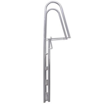 Dok/zwembadladder met 4 treden aluminium 167 cm 3
