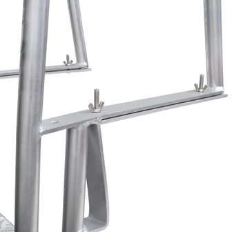 Dok/zwembadladder met 4 treden aluminium 167 cm 5