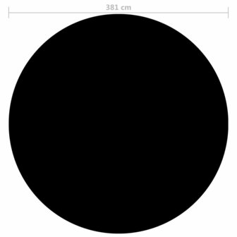 Zwembadhoes 381 cm PE zwart 3