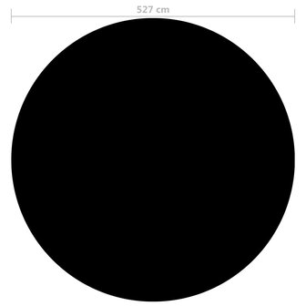Zwembadhoes 527 cm PE zwart 3