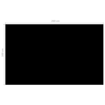 Zwembadhoes 260x160 cm PE zwart 4