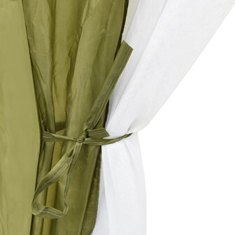 Zwembadtent 500x433x250 cm stof groen 6