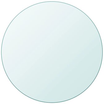 Tafelblad van gehard glas 900 mm rond 1