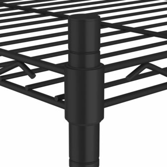 Opbergrek met wielen 3-laags 60x35x81 cm 150 kg zwart 5