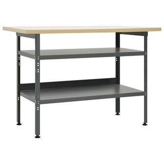 Werkbank 120x60x85 cm staal grijs 1