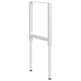 Werkbankframes verstelbaar 2 st 55x(69-95,5) cm metaal grijs 7