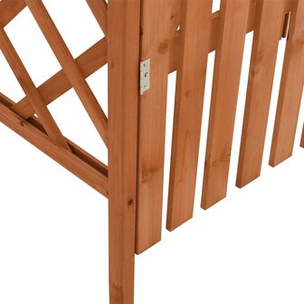 Pergola met poort 116x40x204 cm massief vurenhout 5