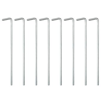 Tuinpaviljoen 3x3 m staal en stof beige 8