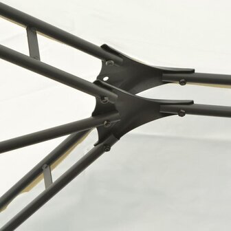 Tuinpaviljoen met gordijnen 4x3 m wit 6