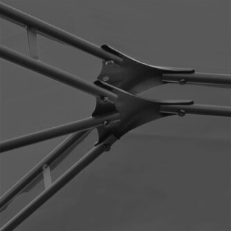 Tuinpaviljoen met gordijnen 4x3 m antraciet 8