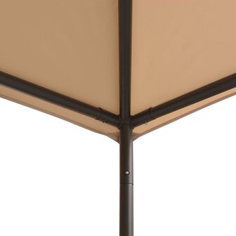 Prieel 3x3 m staal beige 3