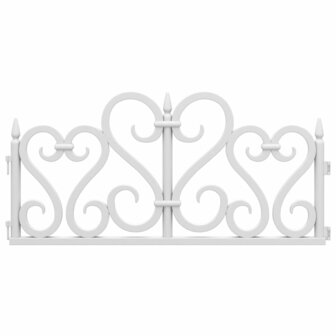 Gazonranden 17 st 10 m polypropeen wit 4