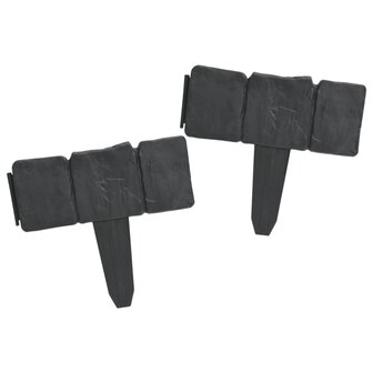 Gazonranden 41 st steen-look 10 m kunststof 4