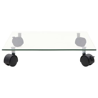 Plantenrollers 4 st vierkant 35x35 cm gehard glas 3