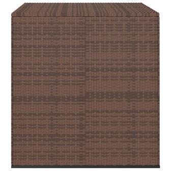Tuinbox 100x97,5x104 cm polyetheen rattan bruin 2