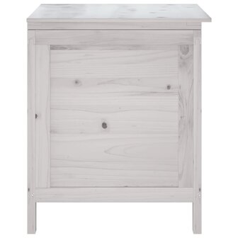 Tuinbox 50x49x56,5 cm massief vurenhout wit 5