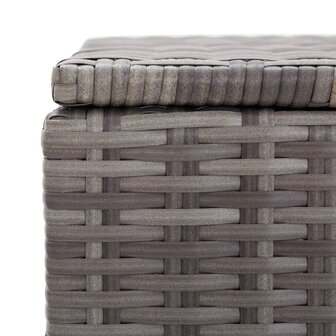 Tuinbox 100x50x50 cm poly rattan grijs 6