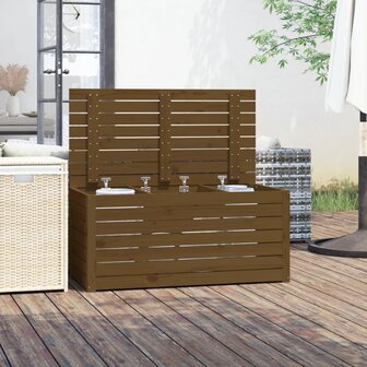 Tuinbox 101x50,5x46,5 cm massief grenenhout honingbruin 3